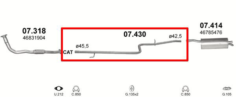 Bosal: 889-713, Ferroz: R-373,